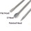 (Hex Shank Flat Head,17*280*50mm)Advanced Rotary Hammer Chisel Bits Set Chrome Steel Tile Bull Point Chisel 12