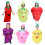 (Pear)Kids Fruit Vegetable Halloween Cosplay Costume Suit Stage Performance Costume 3