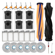 Kit di Ricambio X60 per X60 Max Ultra Complete / X60 Ultra: Spazzola Laterale Principale, Filtro, Sacchetto Raccoglipolvere (28 Pezzi)