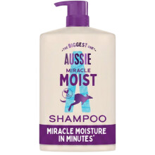 Aussie Miracle Moist Shampoo with Macadamia Nut Oil Pump 1L