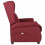 VidaXL vidaXL Massagesessel Weinrot Stoff 3