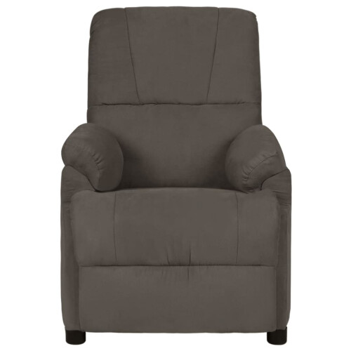 VidaXL vidaXL Massagesessel Dunkelgrau Mikrofasergewebe 1