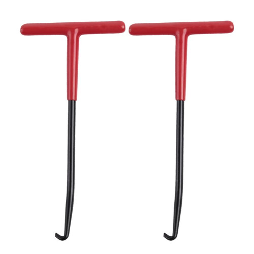 2pcs Exhaust Spring Puller Tool Motorcycle Exhaust Spring Hooks, T Handle Exhaust Spring Hooks Snowmobile Spring Puller