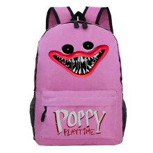(Pink)Mochila Poppy Playtime infantil meninos meninas estudante bolsa escolar mochila de presente de viagem