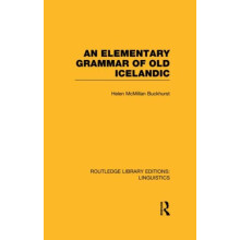 An Elementary Grammar of Old Icelandic RLE Linguistics E IndoEuropean