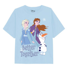 (3-4 Years, Light Blue) Frozen Girls Better Together T-Shirt