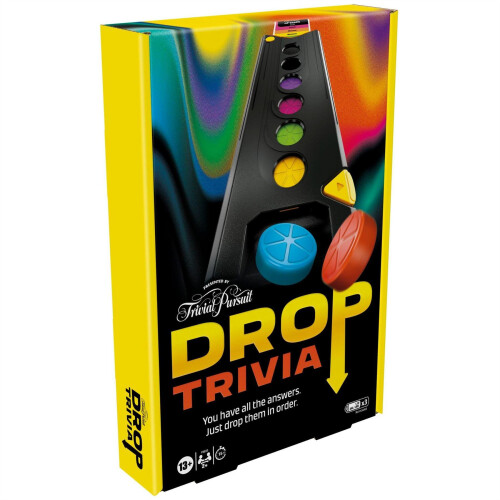 Trivial Pursuit Drop Trivia Board Game