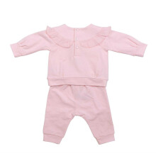 (9 months, Pink) Mintini Baby Girls Ruffled Long Pyjama Set