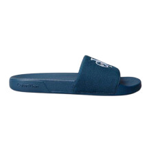 (8 UK, Navy) Calvin Klein Mens Logo Slip-on Flat Sliders