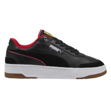 (7.5 UK, Puma Black) Puma Mens Ca Match Ferrari Leather Low Cut Trainers