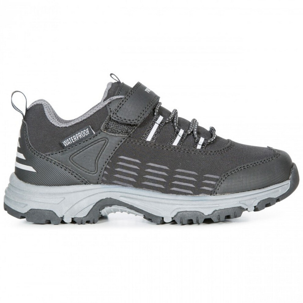 Trespass (2 Uk, Black) Childrens/Kids Harrelson Low Cut Hiking Trainers