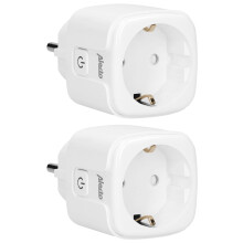 Intelligente WLAN-Steckdose mit Energiemonitor, 16 A, 2er-Pack