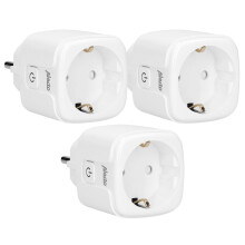 Intelligente WLAN-Steckdose mit Energiemonitor, 3er-Pack, 16 A 3680 W