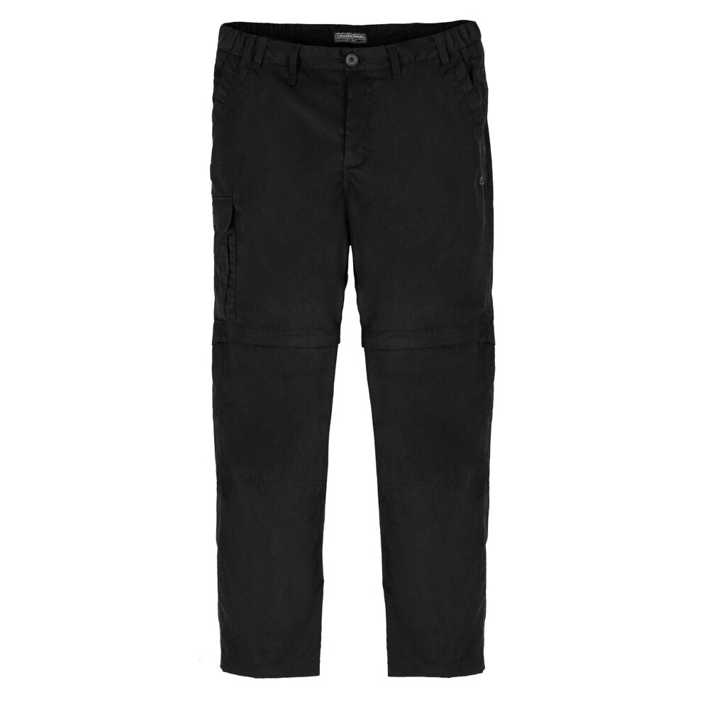Craghoppers Mens Expert Kiwi Convertible Cargo Trousers (Black) - Size 30 Short - Image 3