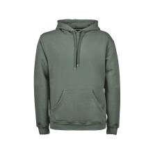 (M, Leaf Green) Tee Jays Mens Hooded Cotton Blend Sweatshirt
