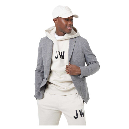 (S, Grey) Jack Wills Mens Logo Jersey Blazer