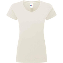 (XL, Natural) Russell Womens/Ladies Authentic Classic Ringspun Cotton T-Shirt