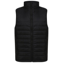 (XL, Black) Henbury Unisex Adult Pongee Padded Gilet