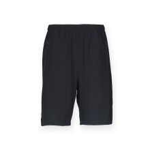 (L, Black) Finden & Hales Mens Pro Stretch Sports Shorts