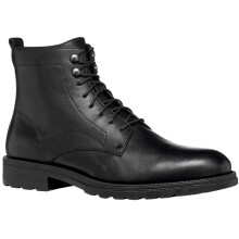 (10 UK, Black) Geox Mens U Redclif Leather Ankle Boots
