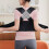 (Pink,S)Anti Camel Sitting Posture Correction Belt Back Posture Corrector Adjustable 7
