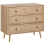 Beliani 3 Drawer Chest PONCA Light Brown 1