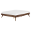 Beliani Bed without Headboard BERRIC 140 x 200 cm (EU Double) Dark Ash Wood 1