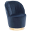 Beliani Armchair ALBY Velvet Dark Blue 1