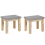 Beliani Set of 2 Garden Chairs OSTUNI Concrete Grey 1