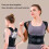 (Black,XL)Anti Camel Sitting Posture Correction Belt Back Posture Corrector Adjustable 9