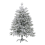 Beliani Artificial Snowy Christmas Tree FORAKER 120 cm White 1