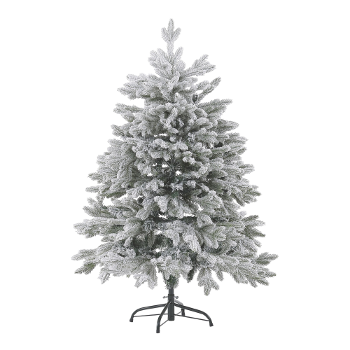 Beliani Artificial Snowy Christmas Tree FORAKER 120 cm White
