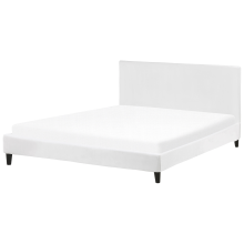 Bed Velvet FITOU 180 x 200 cm (EU Super King) White