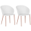 Beliani Set of 2 Dining Chairs BLAYKEE White 1