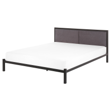 Bed Metal CLAMART 160 x 200 cm (EU King Size) Grey