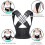 (Black,2XL)Anti Camel Sitting Posture Correction Belt Back Posture Corrector Adjustable 3