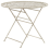 Beliani Bistro Table BIVIO 90 cm 90 cm Metal Off-White 1