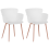 Beliani Set of 2 Dining Chairs SUMKLEY White 1