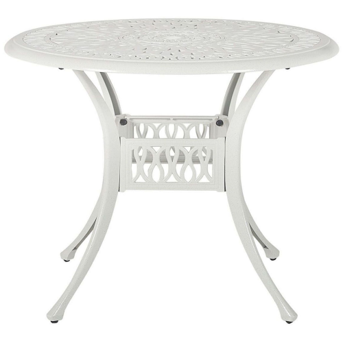 Beliani Bistro Table ANCONA 90 cm 90 cm Metal Off-White