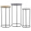 Beliani Set of 3 Side Tables TEXON Black 1