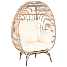 Garden Chair VEROLI PE Rattan Beige
