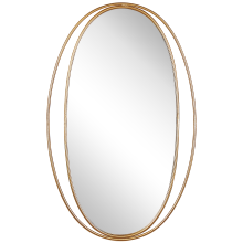 Wall Mirror BESSON 55 cm 90 cm Metal Gold