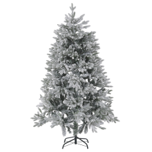 Artificial Snowy Christmas Tree FORAKER 180 cm White
