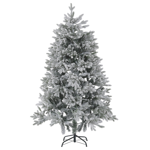 Beliani Artificial Snowy Christmas Tree FORAKER 180 cm White