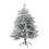 Beliani Artificial Snowy Christmas Tree BASSIE 120 cm White 1