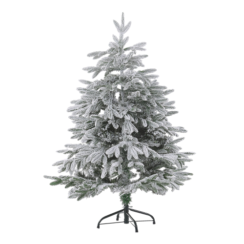 Beliani Artificial Snowy Christmas Tree BASSIE 120 cm White