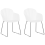 Beliani Set of 2 Dining Chairs SYLVA White 1