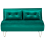 Beliani Sofa Bed 2 Seater VESTFOLD Velvet Dark Green 1