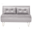 Beliani Sofa Bed 2 Seater VESTFOLD Velvet Grey 1