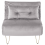 Beliani Single Sofa Bed VESTFOLD Velvet Grey 1